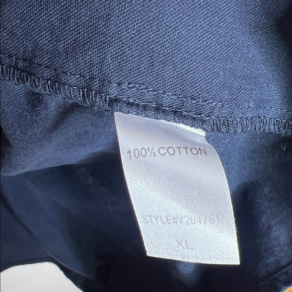 Pomander Place Tuckernuck Finley Flutter Sleeve Navy Blue Blouse Top - Picture 9 of 15